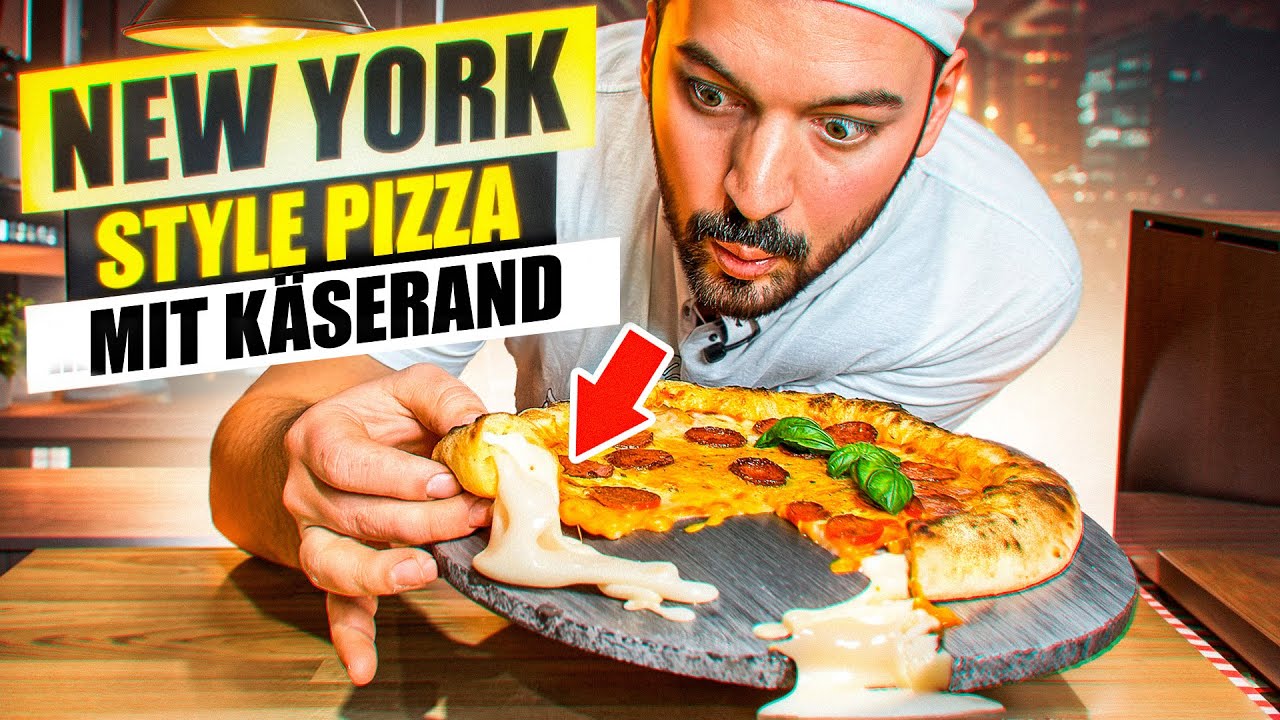 New York Style Pizza mit Käserand